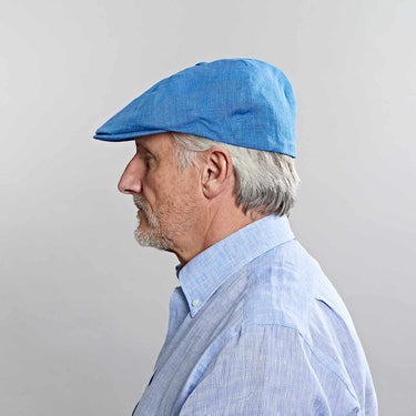 Denim Blue Linen Toni Cap