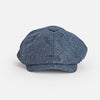Denim Blue Plain Weave Gatsby Cap