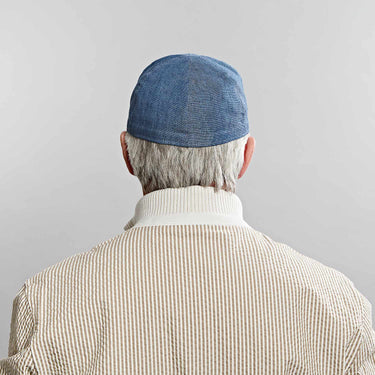 Denim Hopsack Linen Baseball Cap