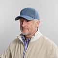 Denim Hopsack Linen Baseball Cap