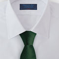 Forest Green Herringbone Silk Tie