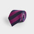 Fuchsia & Navy Block Stripe Silk Tie