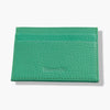 Green Calf Leather Double Sided Card Holder