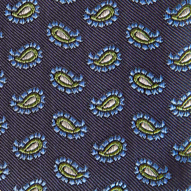 Green Floating Paisley Silk Tie