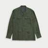 Green Herringbone Brando Overshirt
