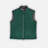 Green Quilted Gilet With Navy Knitted Back