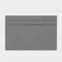 Grey Calf Leather Double Sided Card Holder