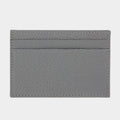 Grey Calf Leather Double Sided Card Holder