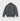 Grey Cashmere Baseball Cardigan with Brown Trim