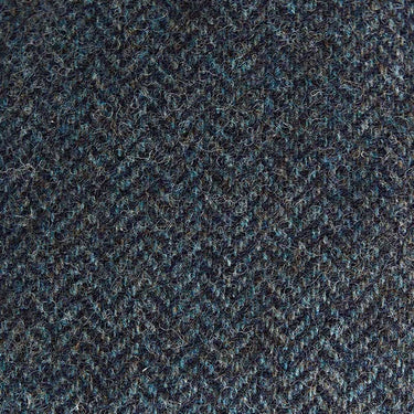 Grey Herringbone Wool Made In England Flat Cap