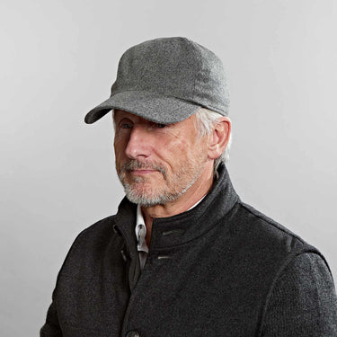 Grey Loro Piana Storm System Cashmere Baseball Cap