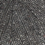 Grey Mottle Herringbone Wool Toni Cap