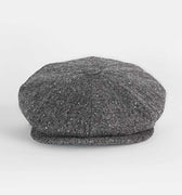 Grey Mottle Woollen Twill Gatsby Cap