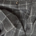 Grey Overchecked Woollen Trousers