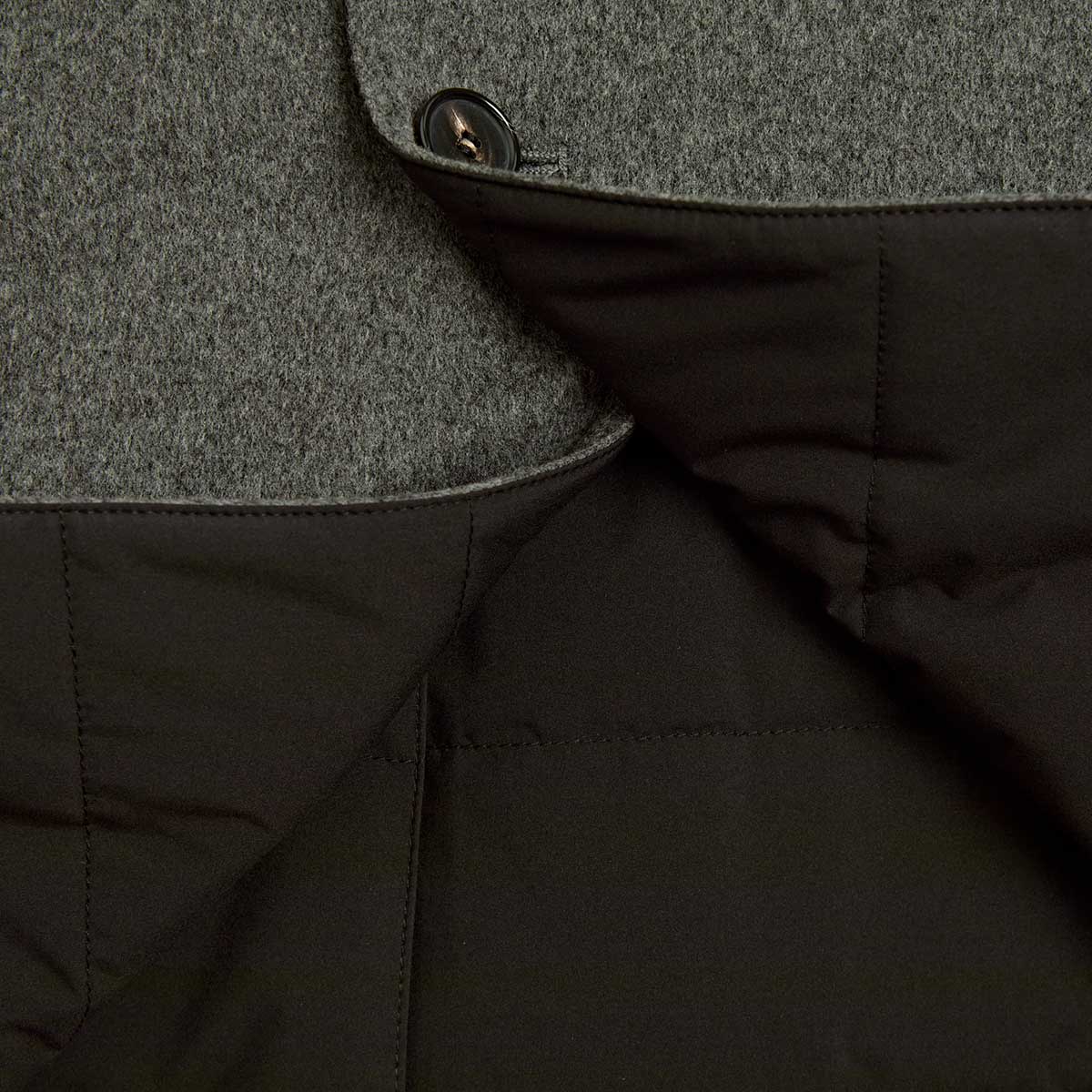 Grey Reversible Wool Sforzare Car Coat Hilditch Key