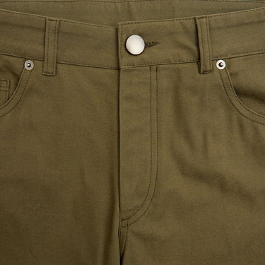 Khaki 5 Pocket Cotton Jeans