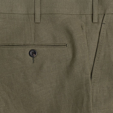 Khaki Linen Trousers