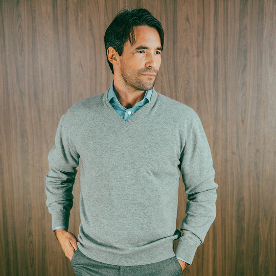 Plain White Herringbone Cotton Shirt with Classic Collar & Double Cuff ...