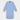 Light Blue Cotton Twill Nightshirt with Red Piping