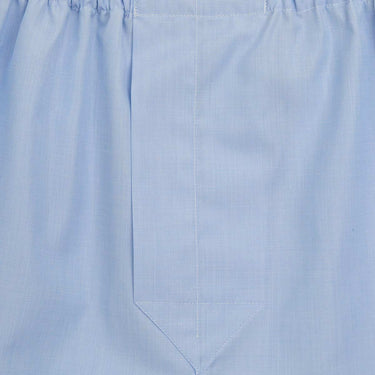 Light Blue End - on - End Cotton Boxer Shorts