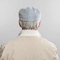 Light Blue Herringbone Silk Toni Cap