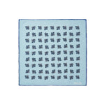 Light Blue Paisley Silk Handkerchief