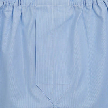 Light Blue Pinstripe Cotton Boxer Shorts