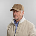 Light Brown Hopsack Linen Baseball Cap