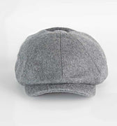 Light Grey Loden Wool Made In England Gatsby Cap
