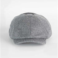 Light Grey Loden Wool Made In England Gatsby Cap