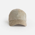 Light Olive Herringbone Linen Baseball Cap