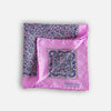 Lilac Floral Silk Pocket Square