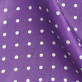 Lilac & White Medium Spot Silk Pocket Square