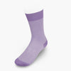 Short Lilac & White Pin Dot Cotton Socks