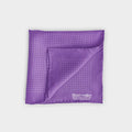 Lilac & White Small Spot Silk Pocket Square