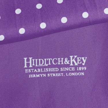 Lilac & White Spot Silk Tubular Scarf