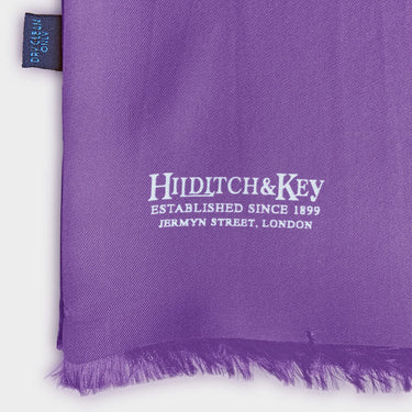 Lilac & White Spot Silk Tubular Scarf