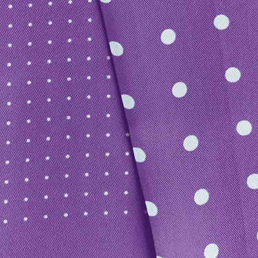 Lilac & White Spot Silk Tubular Scarf