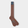 Long Brown Cotton Socks