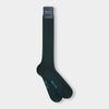 Long Dark Green Cotton Socks