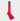 Long Plain Red Cotton Socks