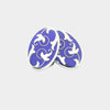 Longmire Sterling Silver Blue Ivy Enamel Chain Link Cufflinks