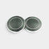 Longmire Sterling Silver Double Circle Black Cufflinks