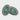 Longmire Sterling Silver Double Oval Sea Green Enamel Cufflinks
