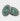 Longmire Sterling Silver Double Oval Sea Green Enamel Cufflinks