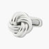 Longmire Sterling Silver Knot Cufflinks With Rhodium Finish