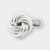 Longmire Sterling Silver Knot Cufflinks With Rhodium Finish