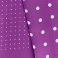 Magenta & White Spot Silk Tubular Scarf
