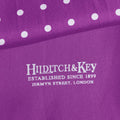Magenta & White Spot Silk Tubular Scarf