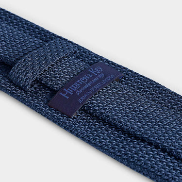 Mid Blue Grenadine Silk Tie